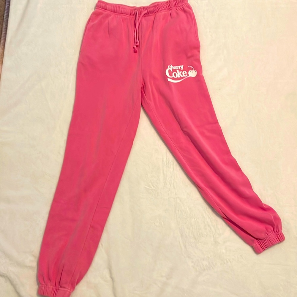 Pink cherry coke sweatpants not used.